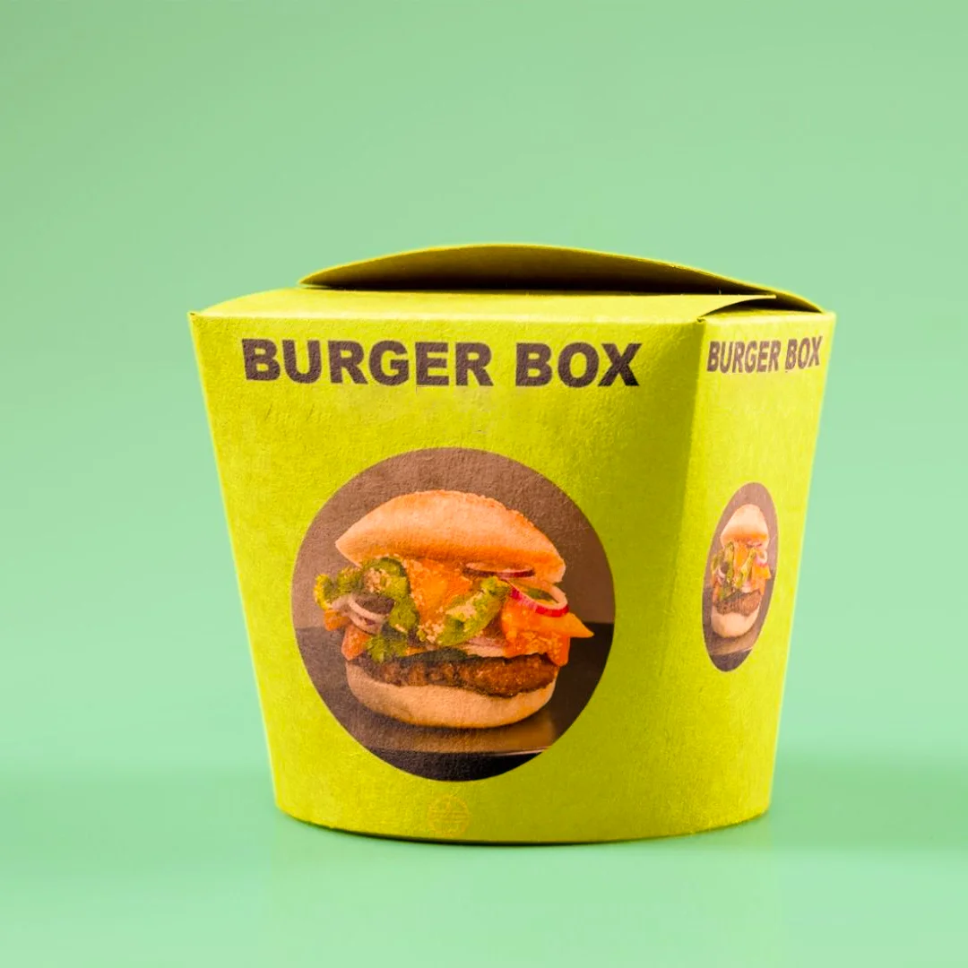 branded burger boxes with logo